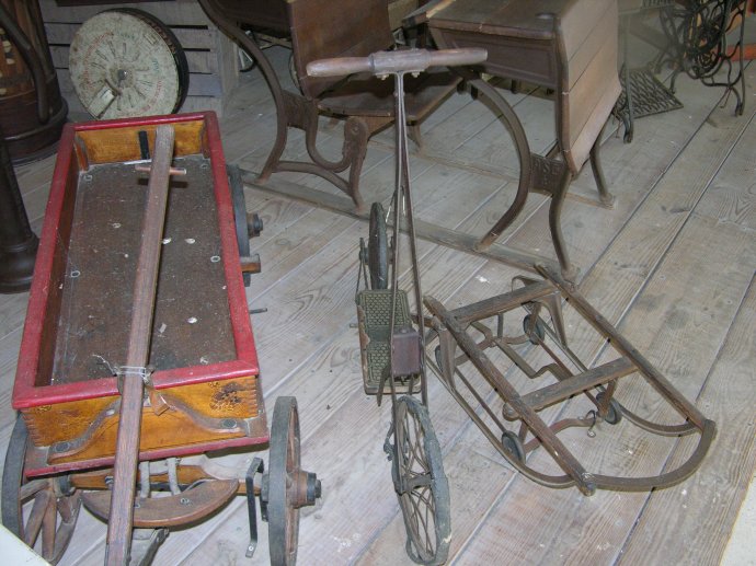 Toy Wagon, Scooter and Sled