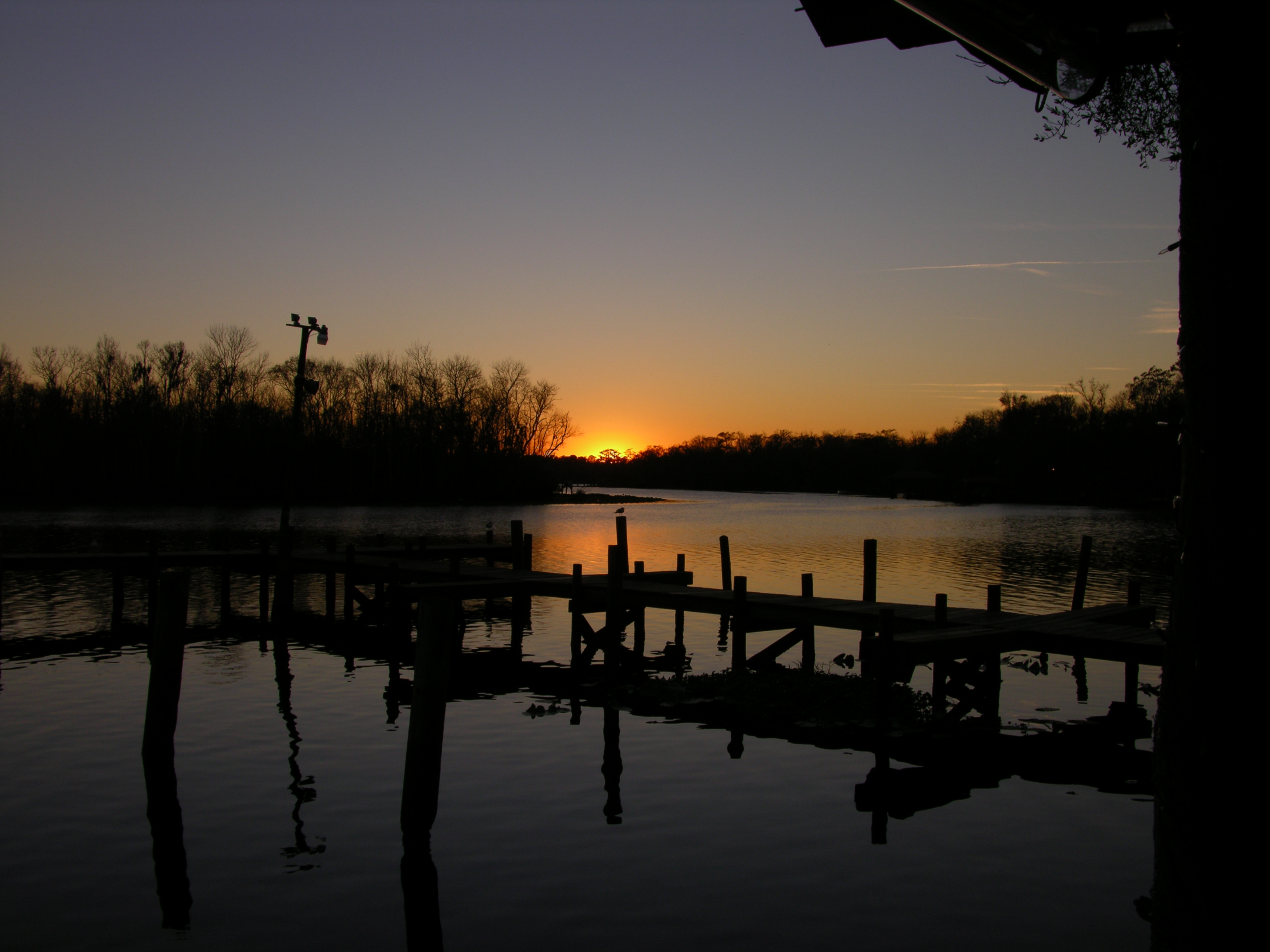 Sunset at the fish camp